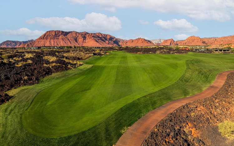 Golf Course aerial shot